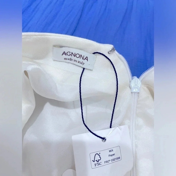 V-Neck Knee-Length Dress White Size US 4 / IT 40 - Picture 5 of 6